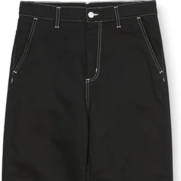 Carhartt WIP Armanda Pant Relaxed Straight Leg Black Size 28 - Picture 4 of 10